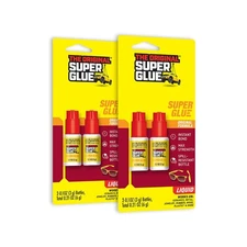 Super Glue Adhesive 2 Pack of 3g Bottles Instant Bonding Precision Tip