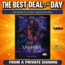 Kevin Dillon Signed 8x10 Photo Vampires Out For Blood JSA Private Signing