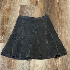 GAP Charcoal Gray A-Line Skirt Corduroy stretch skirt. Size 1 29" waist