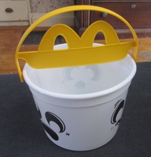 McDonalds Halloween Bucket 2025 White BOO Bucket with Yellow Handle  Top