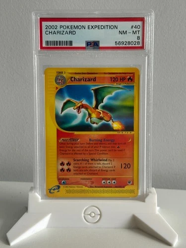 PSA 8 2002 Pokemon TCG Charizard Expedition 40 Card Graded
