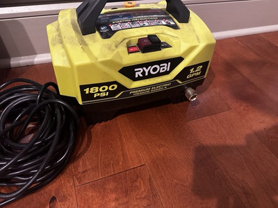 #ad Ryobi Premium Compact Electric Pressure Washer 1800 PSI RY141802VNM $80.99