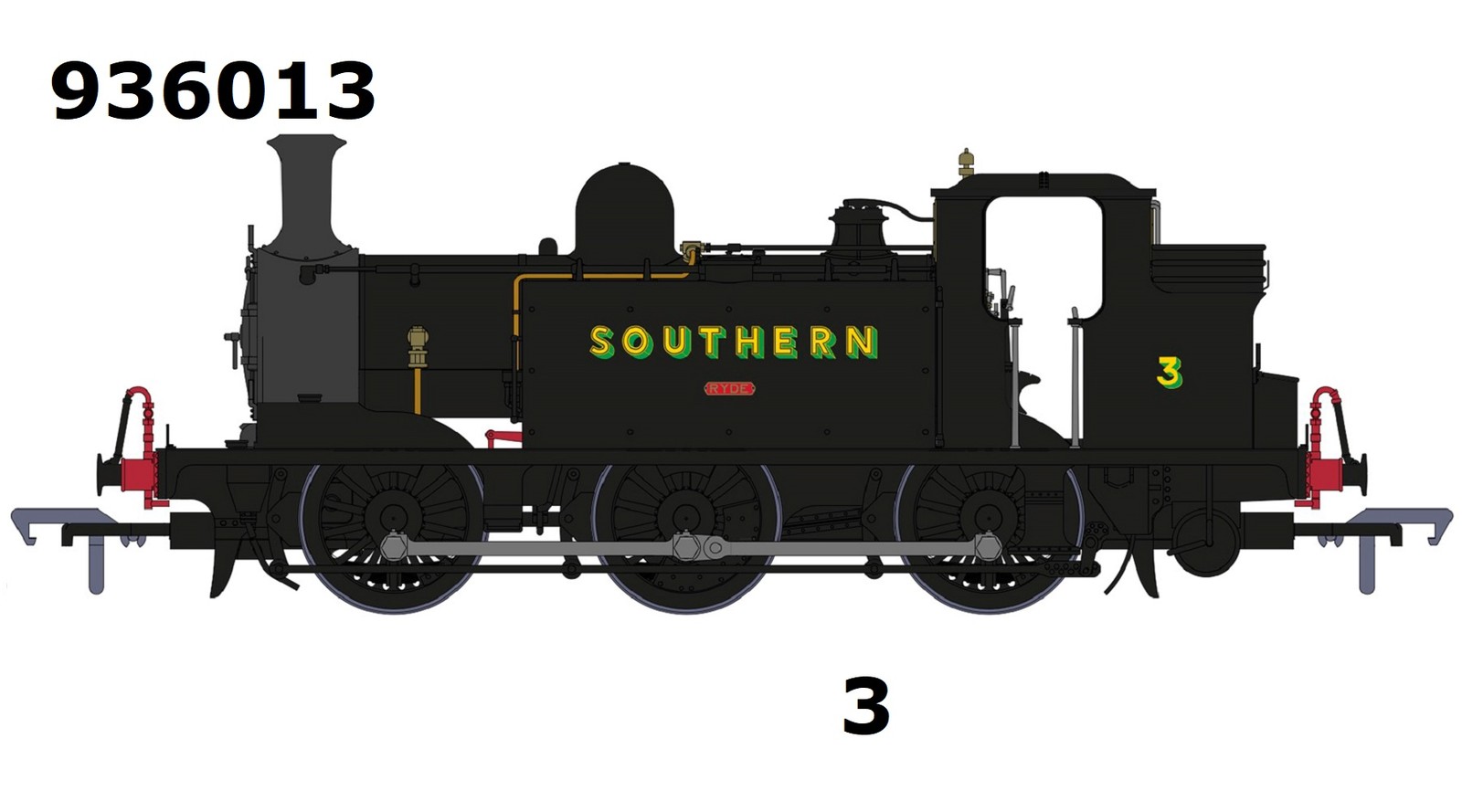 Rapido 936013 E1 Class 3 Ryde In BR Green Livery Sunshine Lettering  OO Gauge