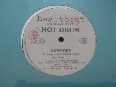 hot drum / anymore / heartbeat records / vgp / vgp / 1994 / progressive house 