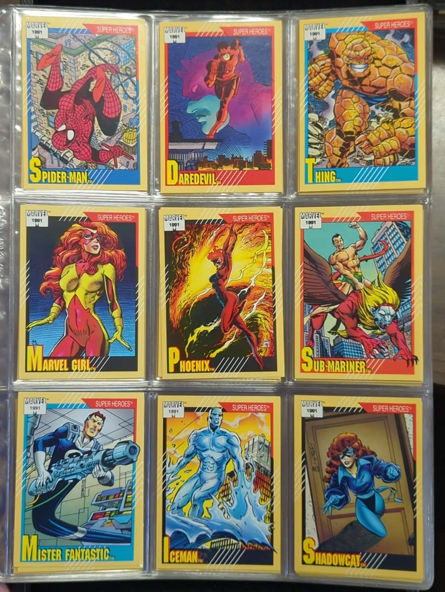 MARVEL 1991 トレーディングカード まとめ メルカリ便 1991 Marvel Universe Impel Series 2 Complete Trading Card Base Set