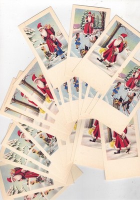 REF AF CHRISTMAS II -21 bis - A BEAUTIFUL SET OF 23 SANTA (unwritten cards)