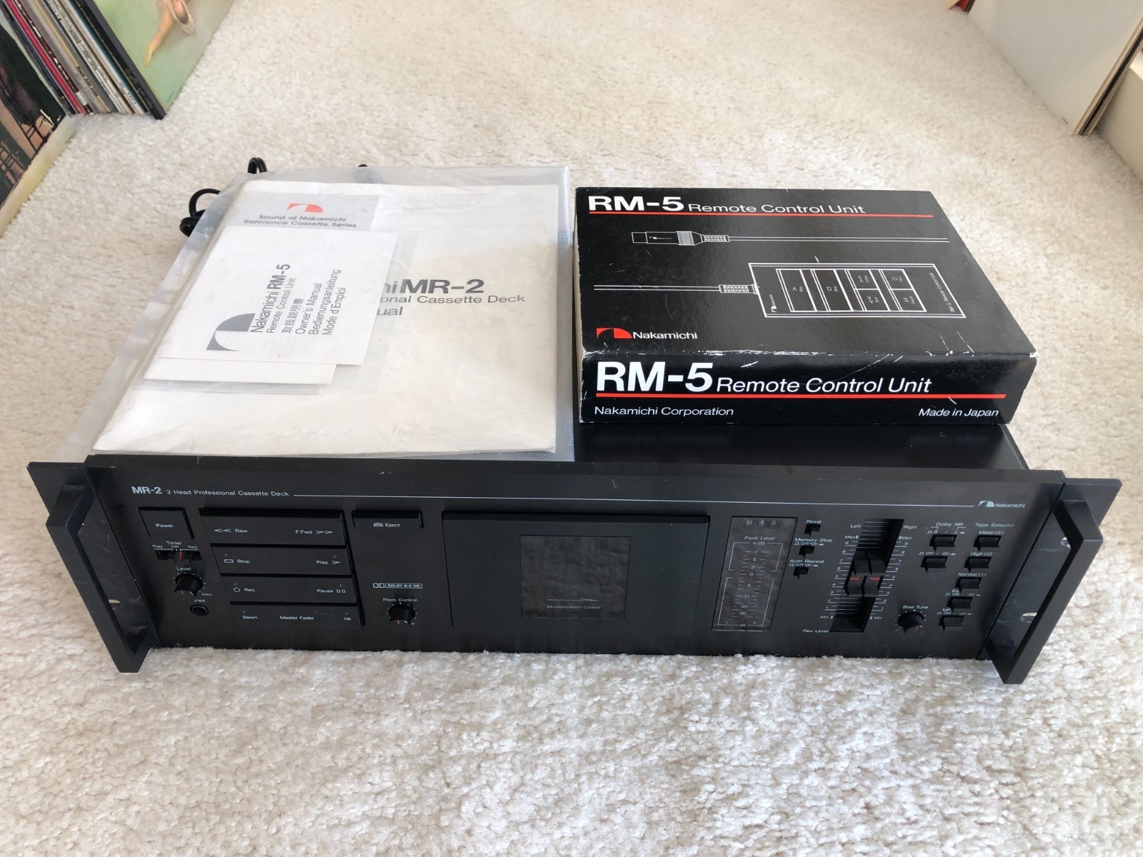 Nakamichi MR-2  3-Motor 2 Head Professional Cassette Deck  &