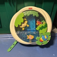 WORKING FISHER-PRICE Rainforest Waterfall PEEK-A-BOO Crib Soother CRIB ATTACHING