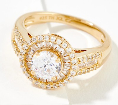 Diamonique x Mary Gold-Over SS Beth Roe's 35th Anniversary Ring Size 6