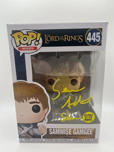Sean Astin signed Samwise Gamgee Lord Of the Rings Funko Pop #445 with Sam...