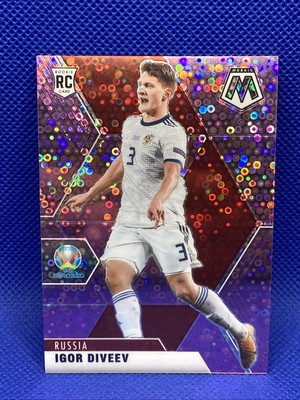 2021 Panini Mosaic UEFA Euro 2020 PURPLE Disco Soccer Igor Diveev /49