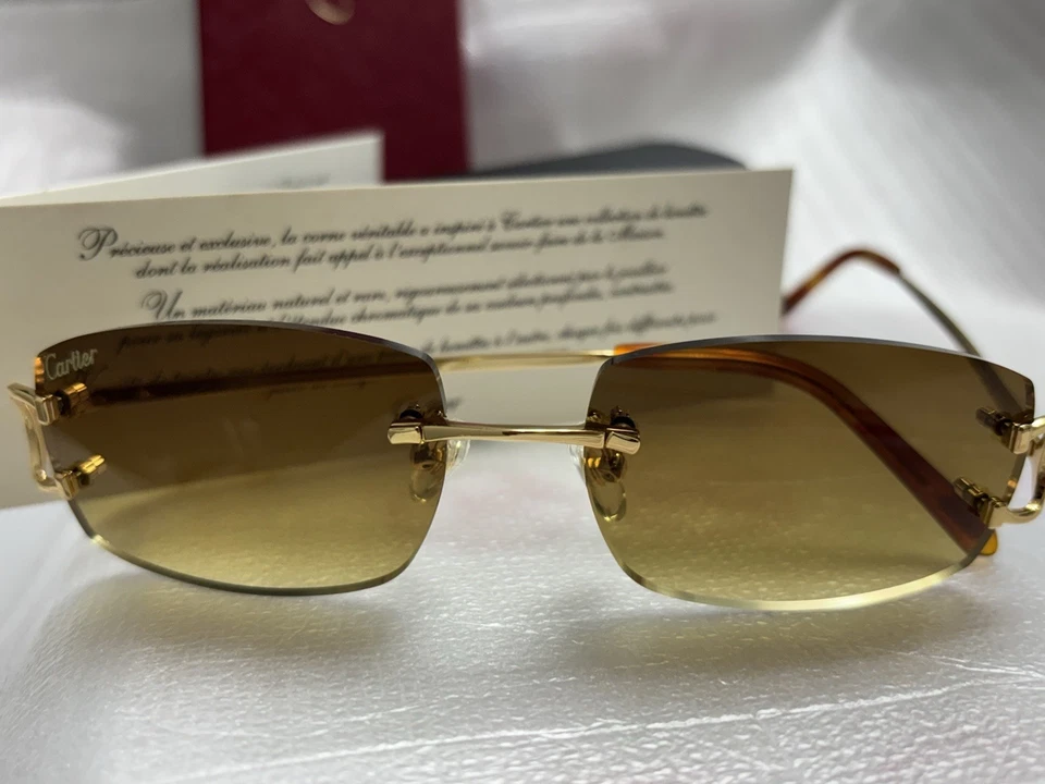 Lente Cartier Big C - Opciones de lente de transcripción de marco óptico *LEER DESCRIPCIÓN* Foto 4 de 4