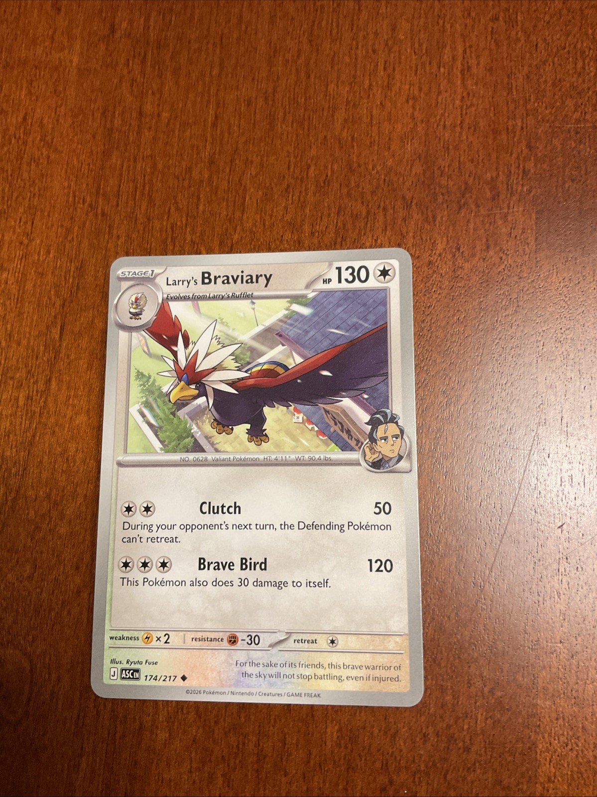 Larry’s Braviary 174/217 Ascended Heroes Regular Pokemon TCG Card