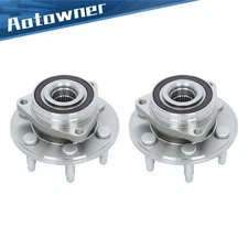 2Pcs Front & Rear Wheel Bearing Hubs For Cadillac SRX 2010-2016 & Saab 9-4X 2011