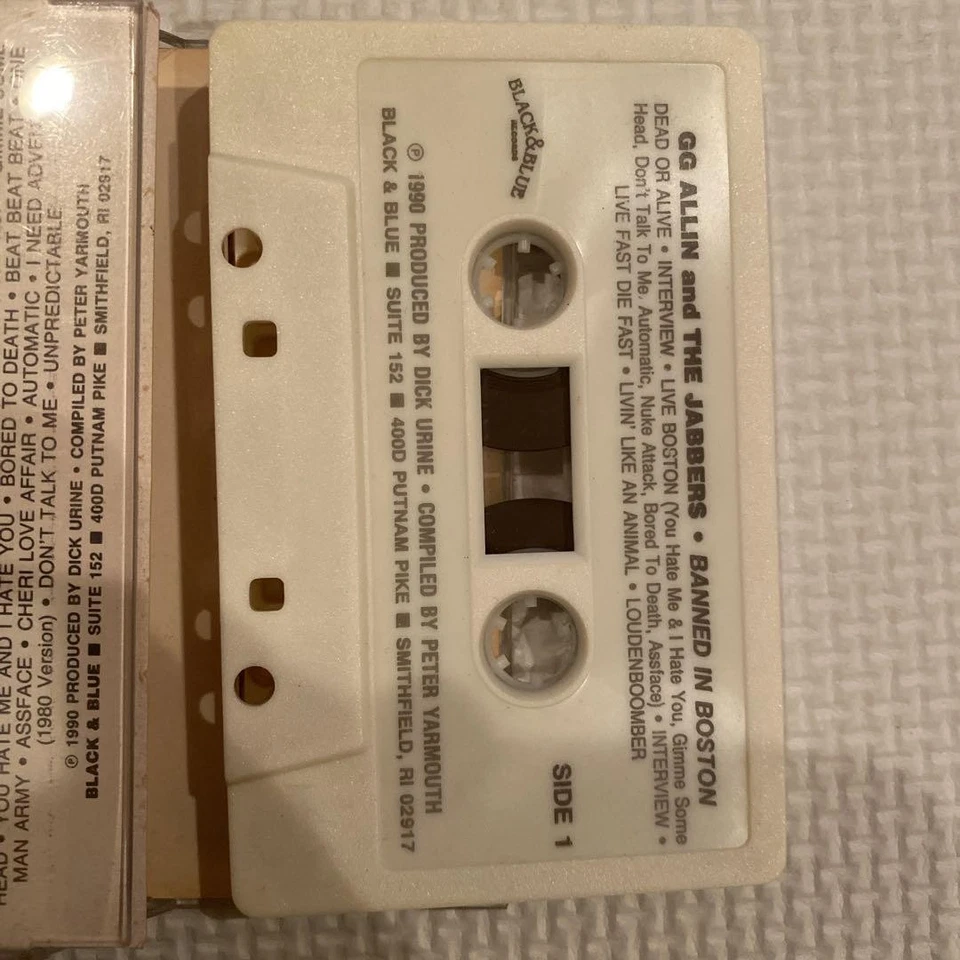 Gg Allin And The Jabbers запрещенный компакт-диск компакт-диск панк-рок альбом музыкальный коллекционный - Изображение 4 из 4