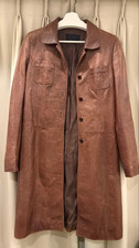 USED 1995AW PRADA ARCHIVE LEATHER COAT ACCEPTABLE Used Item Good From Japan F/S