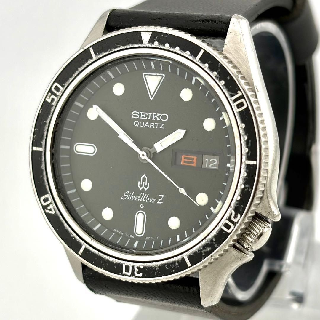 SEIKO Brand new belt/working SilverWave Z 7546 6060 day date wristwatch