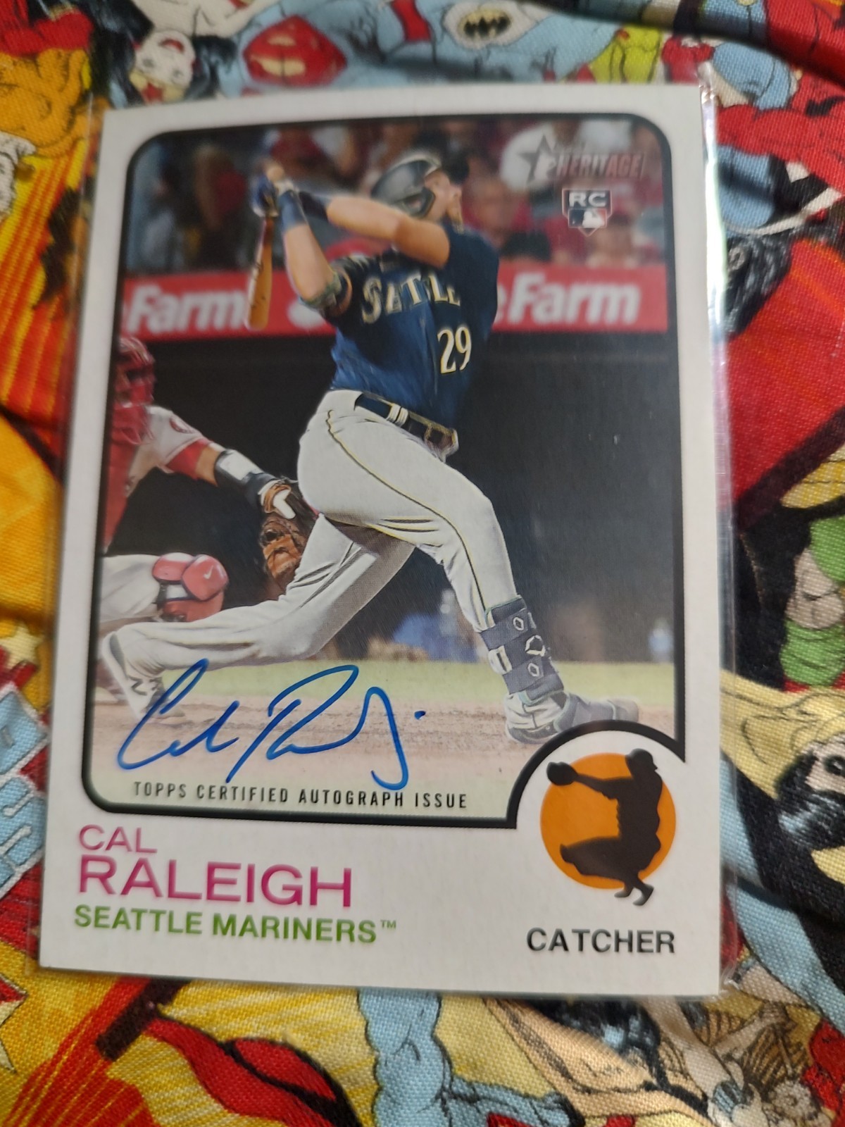 2022 Topps Heritage - Real One Autographs Cal Raleigh #ROA-CR (AU, RC)