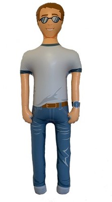 FUN Delivery Man Akin: 6-Foot Inflatable Talking Boyfriend Husband   Funny Gag G