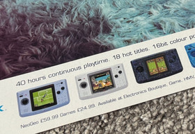 Rare Original from 2000 Magazine ADVERT Flyer Art Picture SNK Neo Geo NeoGeo Ad