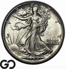 1944 Walking Liberty Half Dollar, Flashy Choice BU