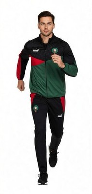 Herren Fußball Trainingsanzug Set Team Marokko