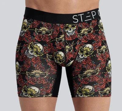 STEP ONE New Men's Boxer Briefs Underwear Bones & Roses size XL