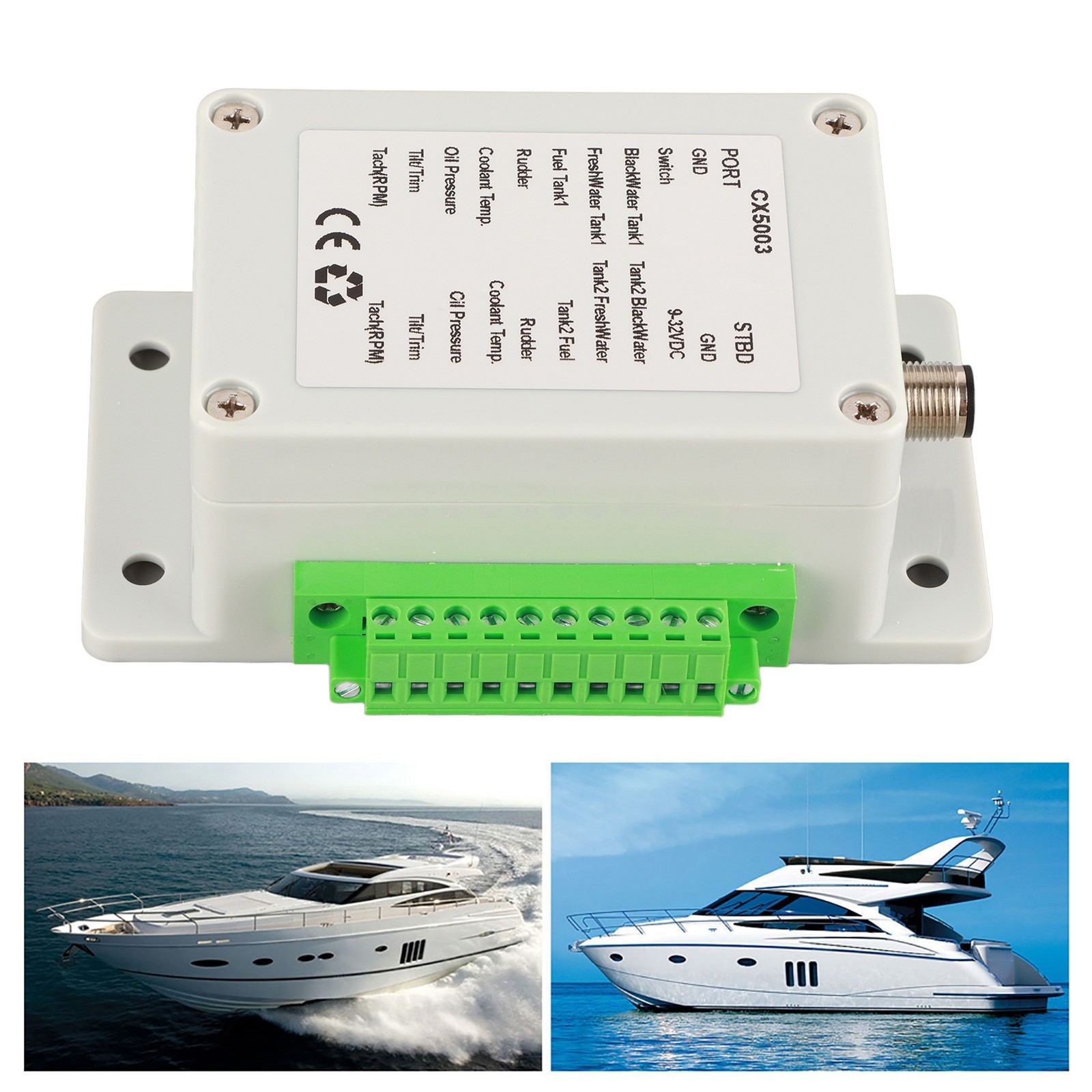 9‑32V DC Converter Box Convert Sensor Singal To NMEA2000 IP67 For Boat Yacht DTS