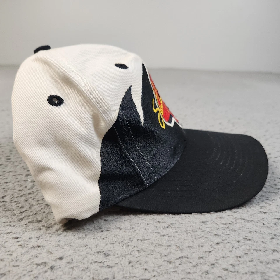 Gorra de colección Sterling Marling logotipo diente de tiburón 7 atlética negra blanca años 90 Foto 4 de 4