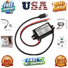 Waterproof DC 12V/24V to 5V 3A Buck Converter, USB-C Output Stable 5V/3A Ou...