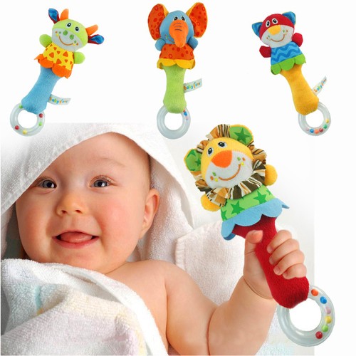 Kids Soft Rattles Handbells Hand Foot Socks Developmental Newborn Baby Toys - Picture 8 of 18