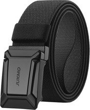 Stretch Tactical Belt for Men, Military Work Rigger Hiking 1.5" Elastic Nylon ..