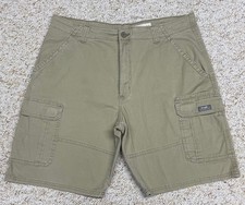 Wrangler Cargo Shorts Men's size 38 Relaxed Fit Hiking Outdoor Stretch Beige