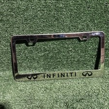 Chrome Infiniti Logo Metal License Plate Frame Chrome Infiniti Logo Metal License Plate Frame