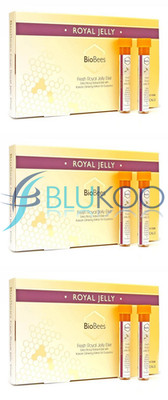 BioBees Gelée Royale Elixier 10 Fläschchen - Energie- & Immununterstützung (3er Pack)