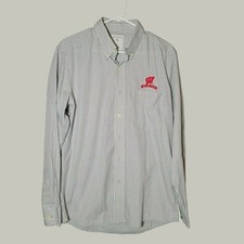 University of Wisconsin Shirt Men's Medium – Striped Button Down Antigua Badgers