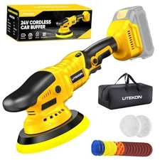 Cordless Buffer Polisher Kit Compatible With De-Walt 20V Battery(No Battery), 
