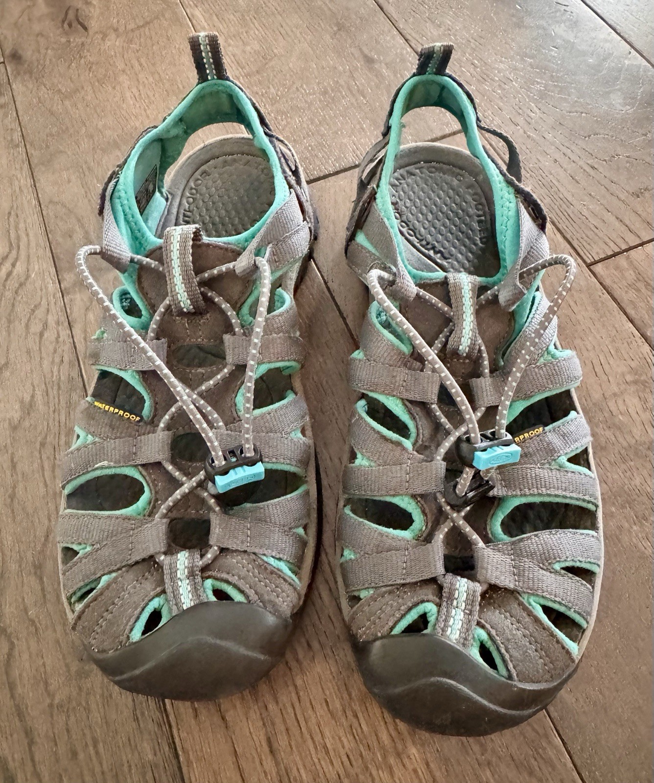 Sandali Keen Whisper donna taglia 8 sportivi grigio acqua impermeabili outdoor escursionismo