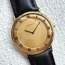 SEIKO Lassale 5A54-0110 Oro Reloj Cuarzo Batería Reemplazada