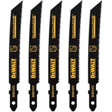 DEWALT (3-5/8 in.) 18 TPI T-Shank Medium Metal Cutting Jig Saw Blade (5-Pack)