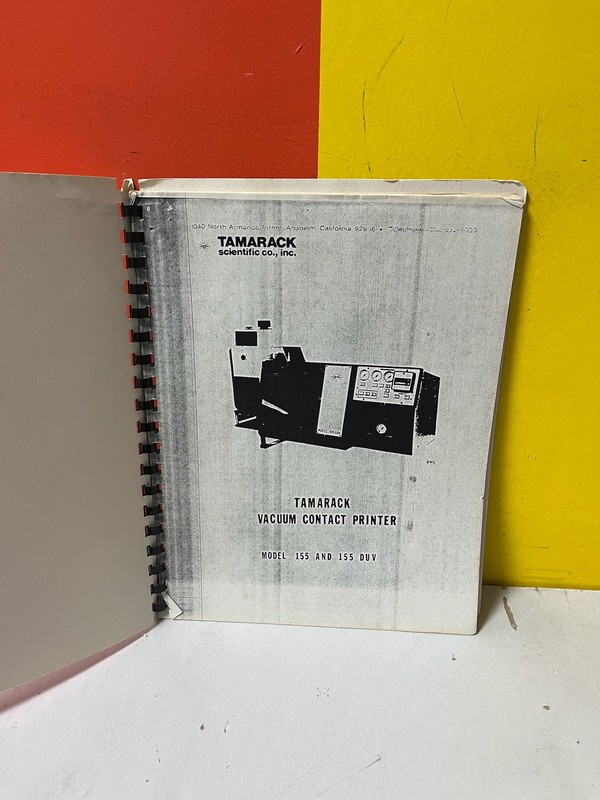 TAMARACK 155/155DUV VACUUM CONTACT PRINTER Manual