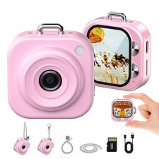 Mini Keychain Digital ,1080p Mini Charms with 32GB Card,Small Cameras for Pho...