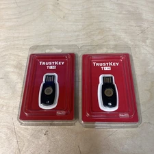 Lot of 2 FIDO Security Key TrustKey T110 U2F Two Factor Authentication USB Key