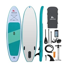 Abahub Inflatable SUP, Wide 10'6" x 31"/34" x 10'6" iSUP, Blue Standup Paddle...
