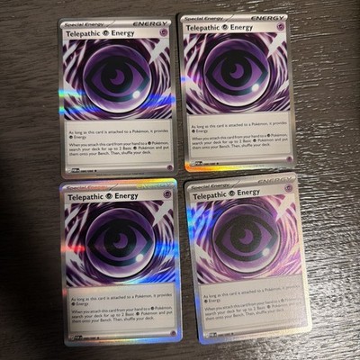 4x Pokémon - TELEPATHIC ENERGY - Holo - PERFECT ORDER - 088/088 x4