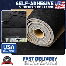Self-Adhesive Black Suede Headliner Fabric Material for Car Auto Headliner Trim