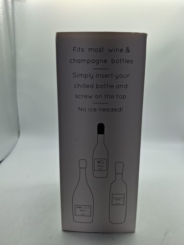 Vinglacé Refrigeratore per Bottiglie di Vino - Isolatore Champagne Portatile - Acciaio Inox con... - Foto 5 di 7