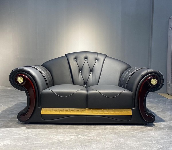Chesterfield Zweisitzer Couch Design MöBel Klassische Sofas Einrichtung-image
