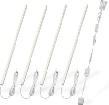 Dimmable Under Cupboard Lighting Kit - 4pcs 30cm V-Shape Ultra Slim LED Light B
