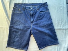 Levi s 569 Loose Straight Denim Shorts Mens 38 Blue Baggy